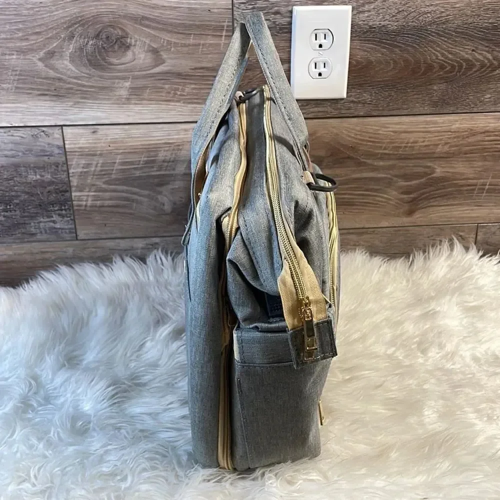 Diaper Bag with Built in Changing Station and USB Plug Brand New NWOT